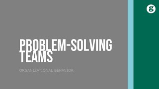Problem-Solving Teams