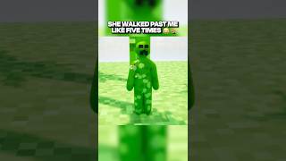 I hid as a Minecraft creeper: Meccha Chameleon #mecchachameleon #gaming #shorts @iElucian