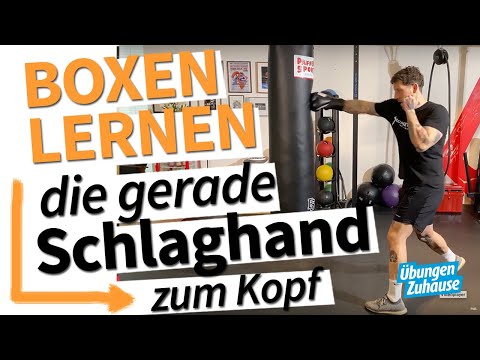 Learning to box on the heavy bag | Basic techniques part 2 | The straight punching hand to the head