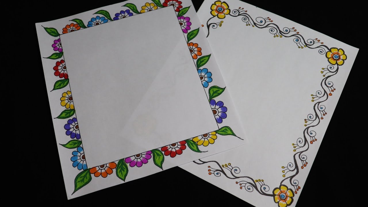 cool border designs for paper