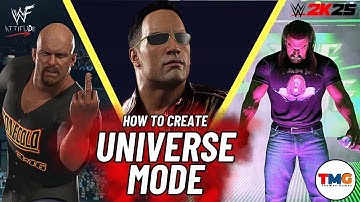 WWE 2K25 : How To Create WWF Attitude Era Universe Mode