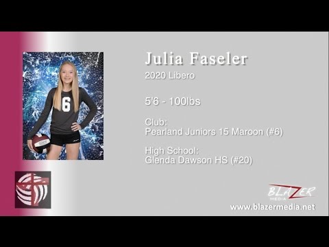 2020 Libero - Julia Faseler - Volleyball Highlights Video