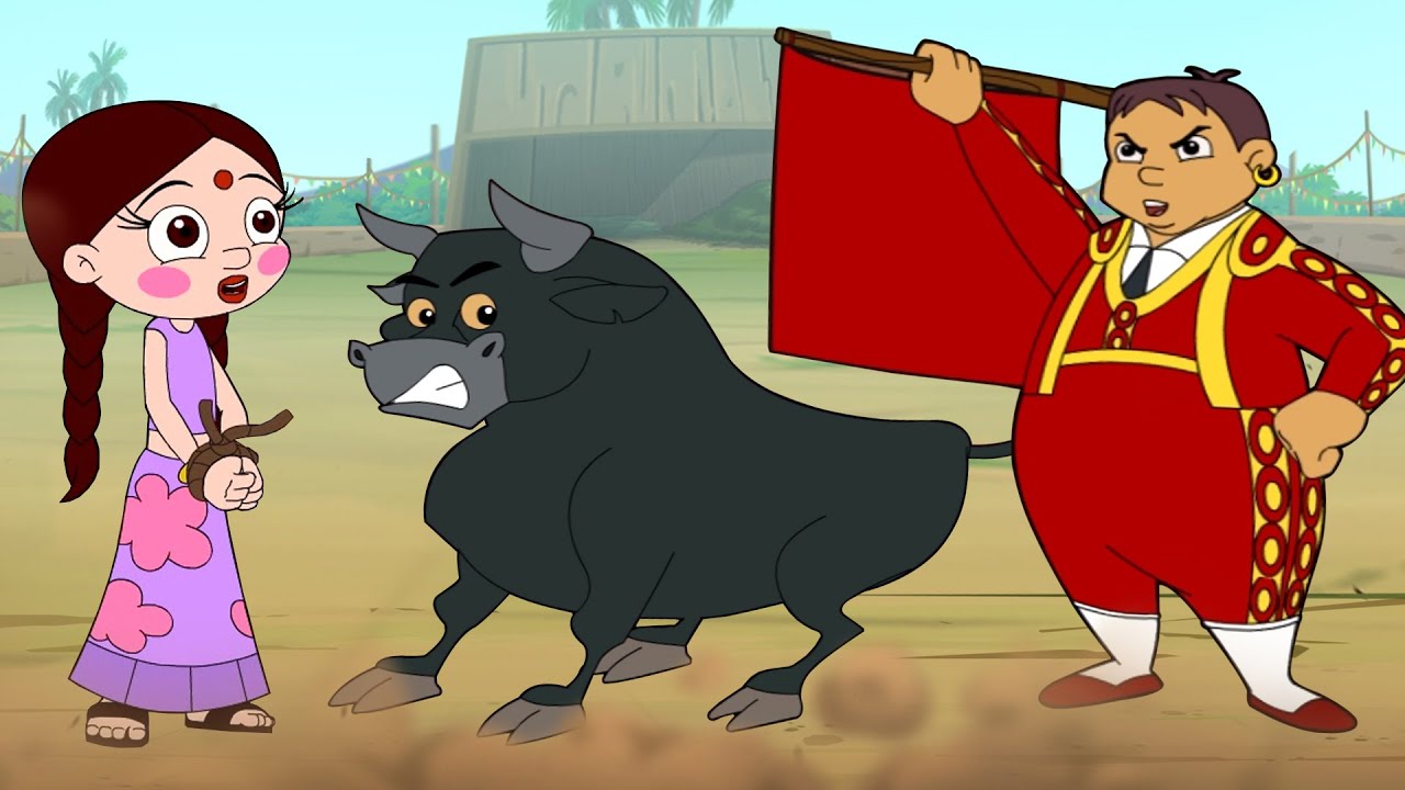 Chutki - Bull Race in Dholakpur | Funny Cartoons for Kids | Videos in Hindi