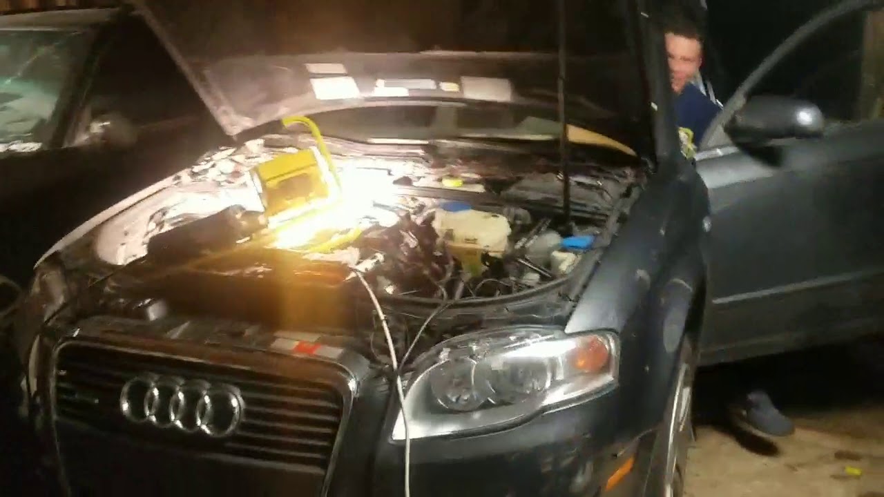 RICER MAKES HIS AUDI STUPID LOUD (B7 Audi A4 Downpipe Install) - YouTube