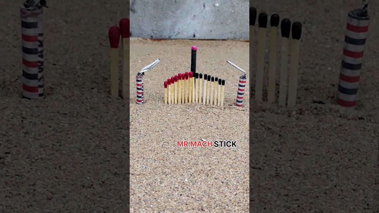 Matchstick chain 🫨 vs Amazing crazy diwali crackers 🫨