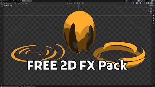 FREE 2D FX Blender pack #blender #free #animation