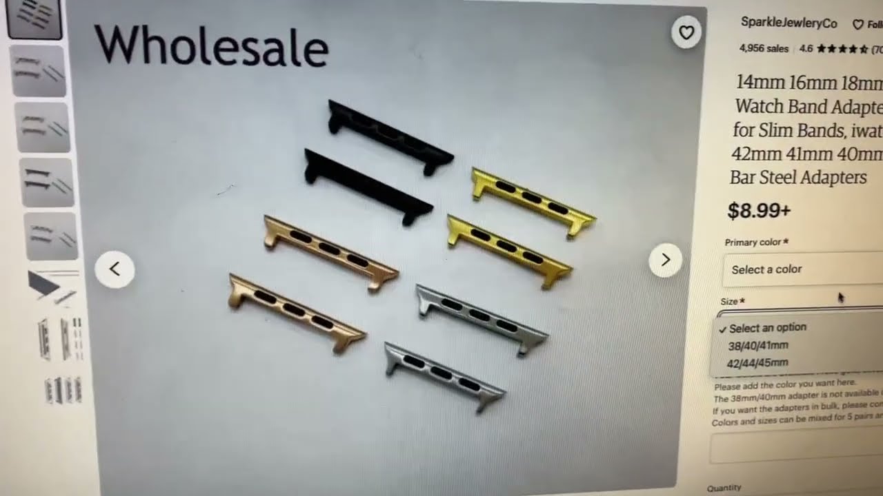 Using any watch band with Apple Watch by using adapter