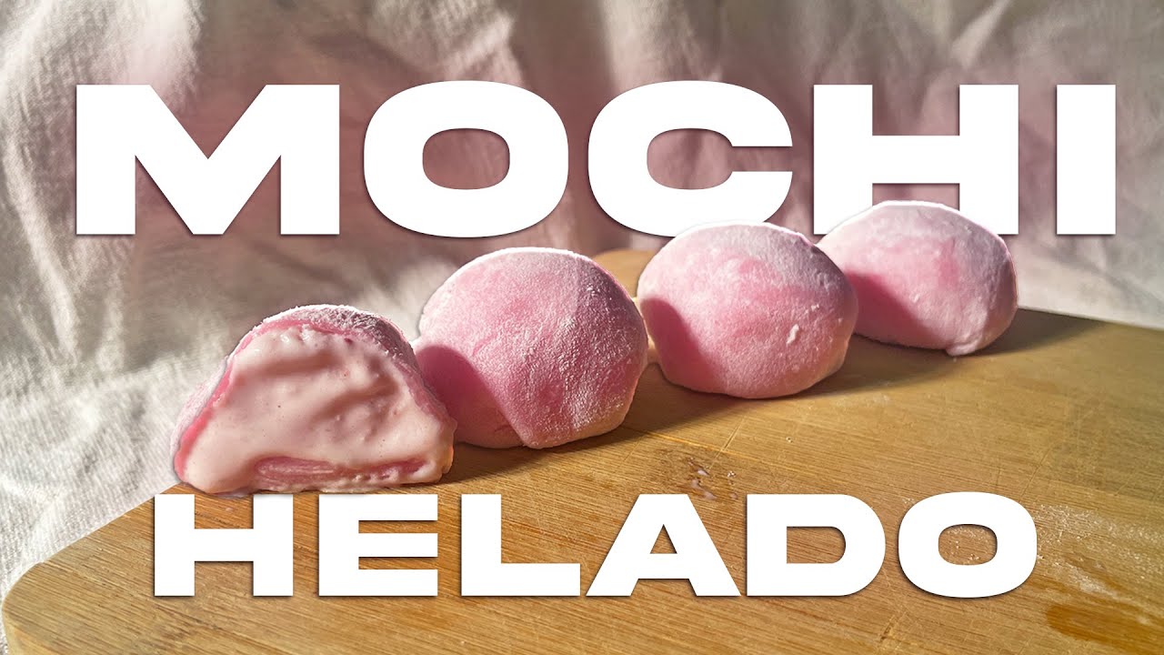 CÓMO HACER MOCHIS DE HELADO CASEROS ( de Fresa )  | Recetas con Karla