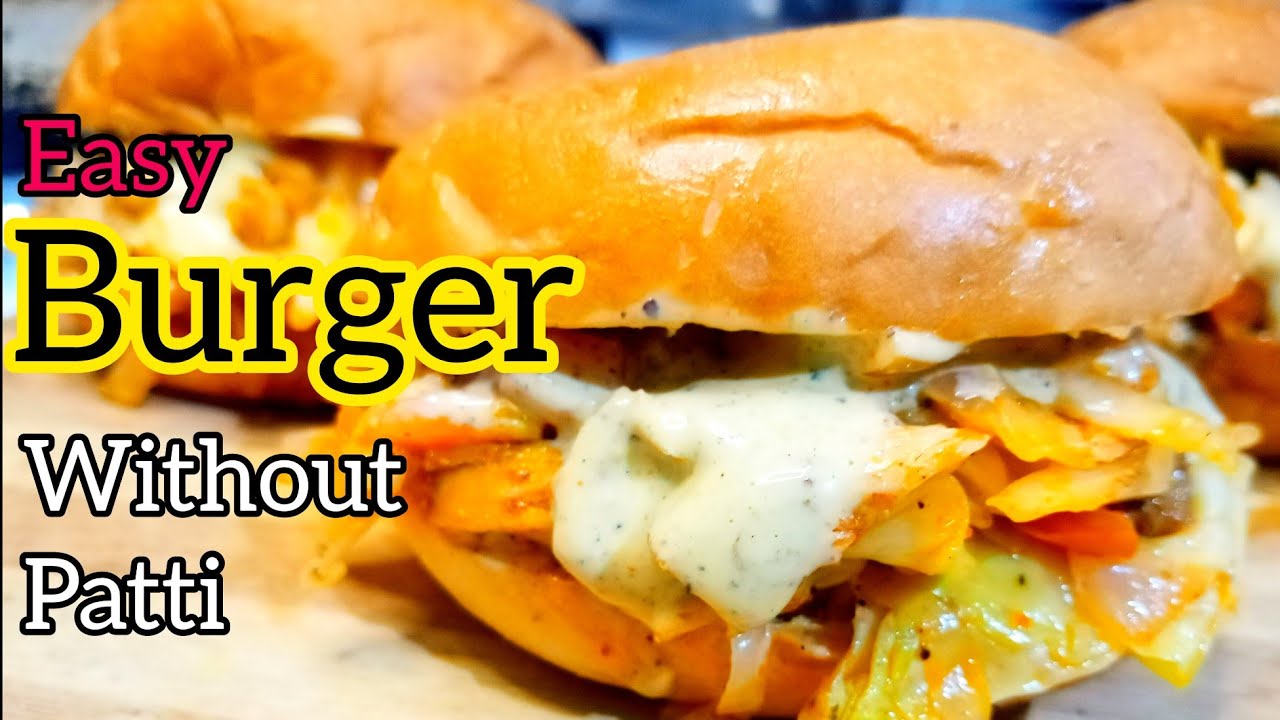 പാറ്റി വേണ്ടാത്ത ബർഗർ /easy burger /burger without patti /chicken