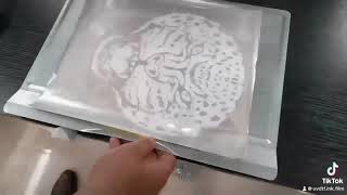 How to print gold foil through dtf printer