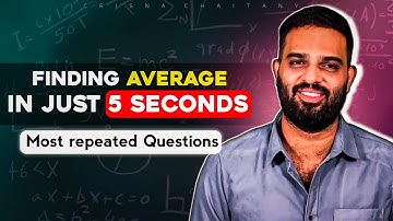 Find the Average in 5 secs | Aptitude | CREATE U APP | Crisna Chaitanya Reddy