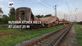Russian attack kills at least 25 in Ukraine