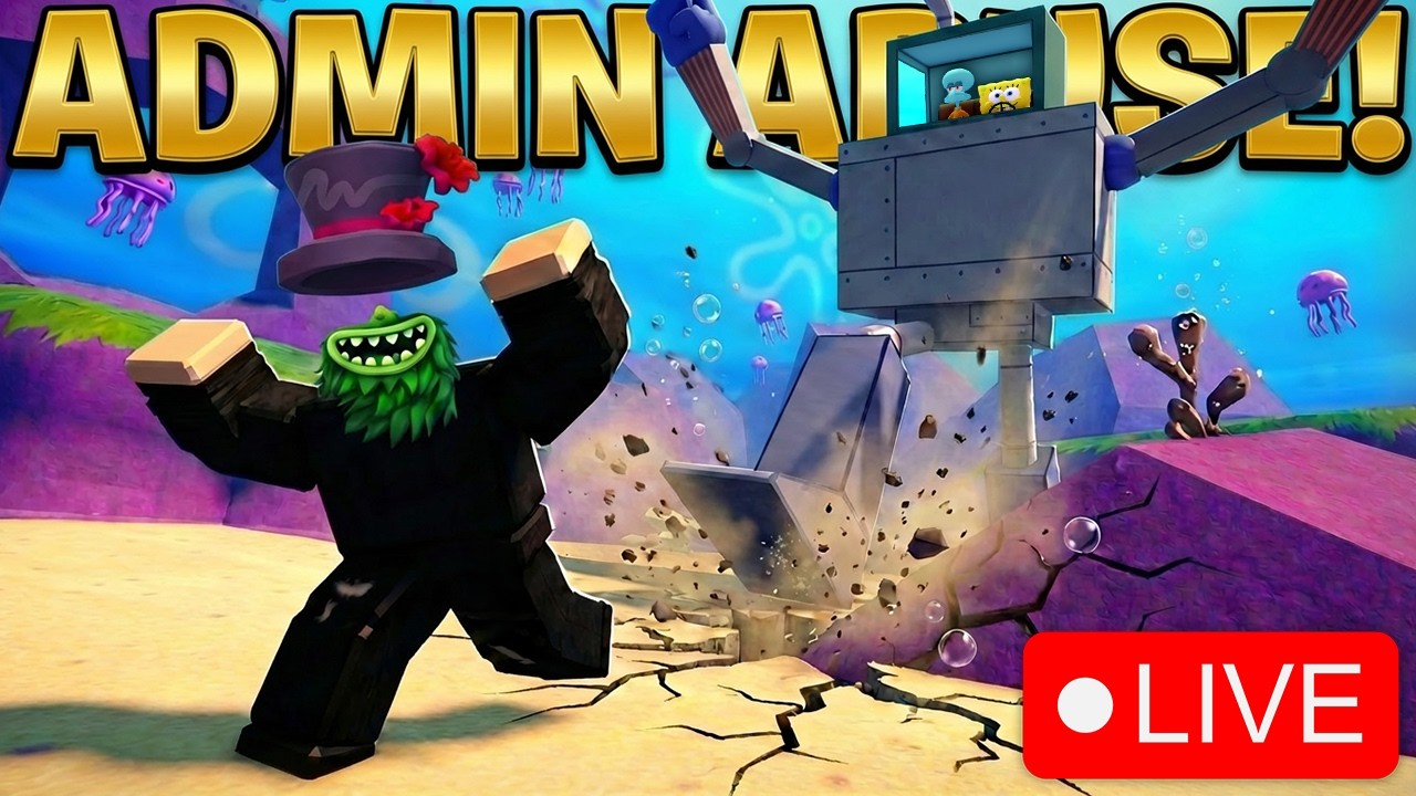OP ADMIN ABUSE! NEW PRISMATIC UNITS! DON'T MISS THIS STREAM! Roblox SpongeBob Tower Defense