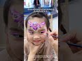 Cute moments + creative art = perfection 💜✨Face painting session at ANKA BELLA. #liveportrait