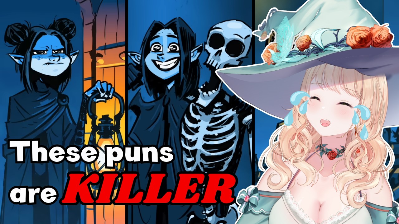 THESE PUNS ARE KILLER! Vtuber FIRST TIME React to The Necromancer Sisters | Punkey Doodles