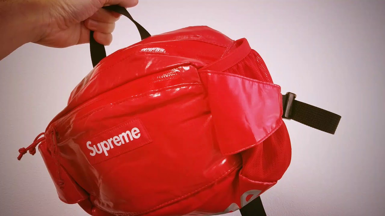 supreme waist bag ss17 red