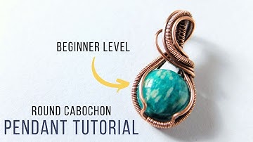 Small Round Wire Weave Pendant for Beginners - 15 Minute Wire Wrapping Tutorial