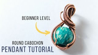 Small Round Wire Weave Pendant for Beginners - 15 Minute Wire Wrapping Tutorial