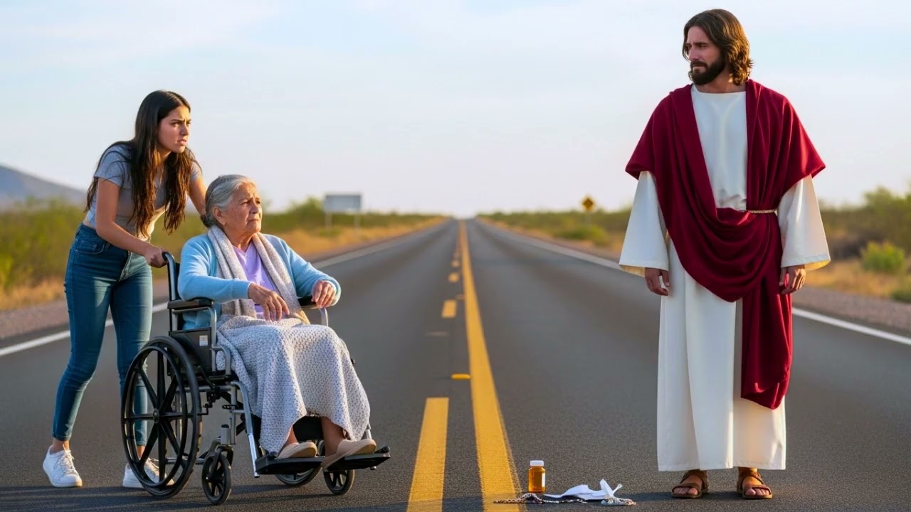 UNA HIJA ABANDONÓ A SU MADRE EN SILLA DE RUEDAS EN LA CARRETERA… CUANDO JESÚS SE CRUZÓ EN SU CAMINO