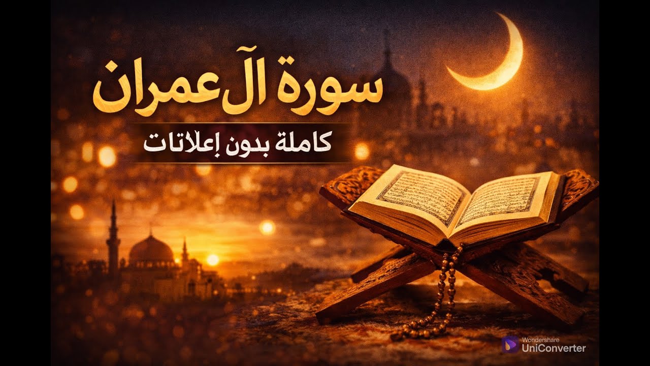 سورة آل عمران كاملة | تلاوة خاشعة تطمئن القلب 🤍