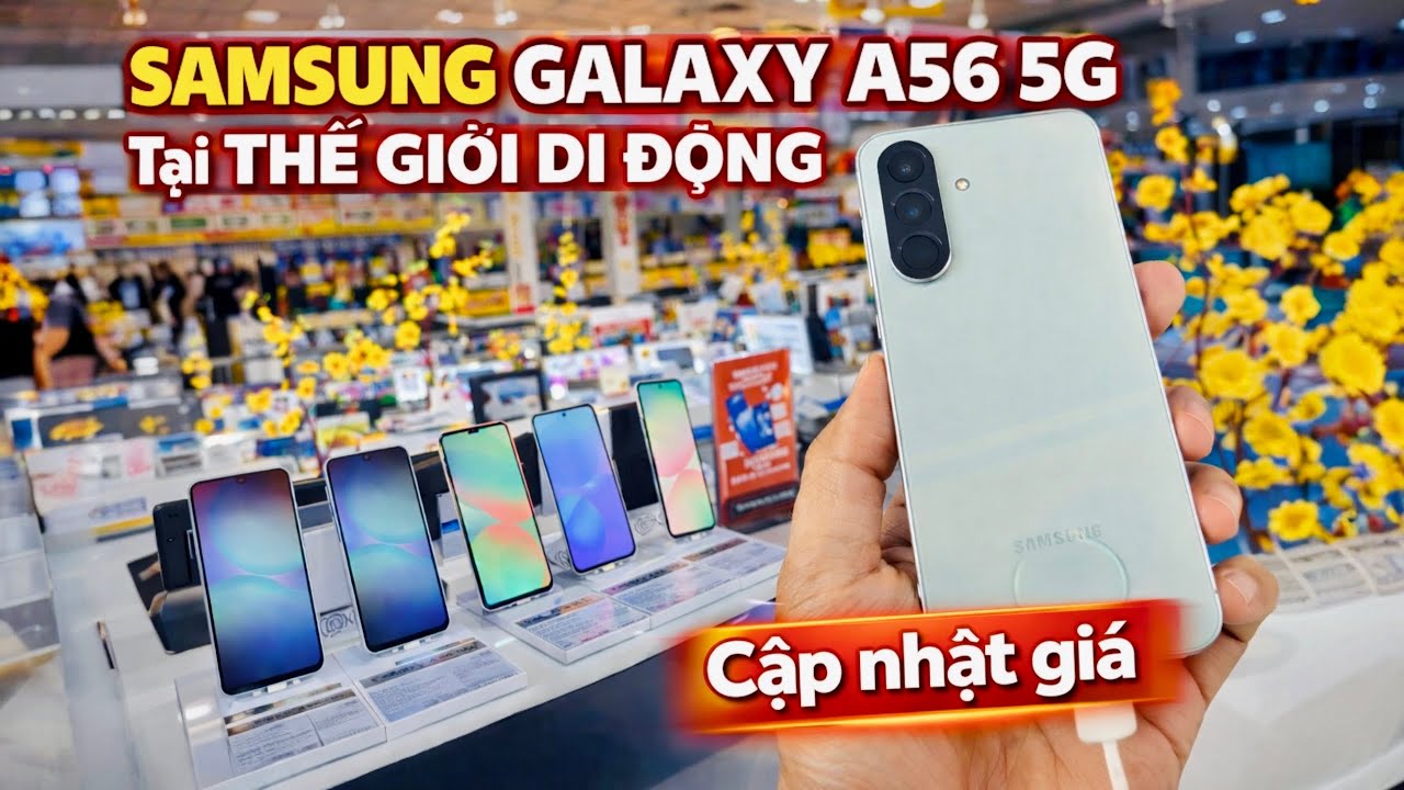 Cập nhật giá SAMSUNG GALAXY A56 5G tại THẾ GIỚI DI ĐỘNG