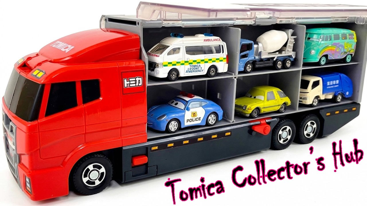 トミカ☆高級ミニカーを開封してコンボイ出発！ホンダNSXも参加☆Unbox