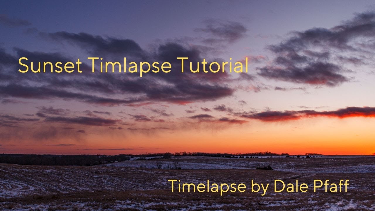 Sunset Timelapse Tutorial - YouTube