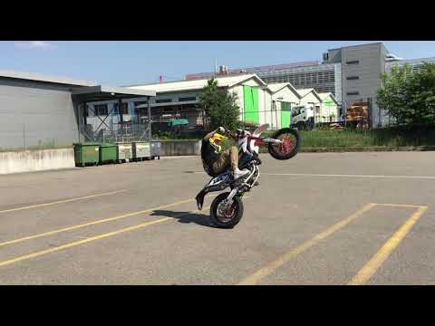 Fantic Caballero 50ccm Supermoto Circlewheelie Stunt