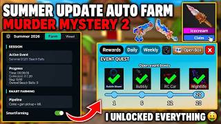 Best Mm2 Script 2026! 🌊⛱️ SUMMER UPDATE AUTO FARM SCRIPT | MURDER MYSTERY 2 SCRIPT | KEYLESS!