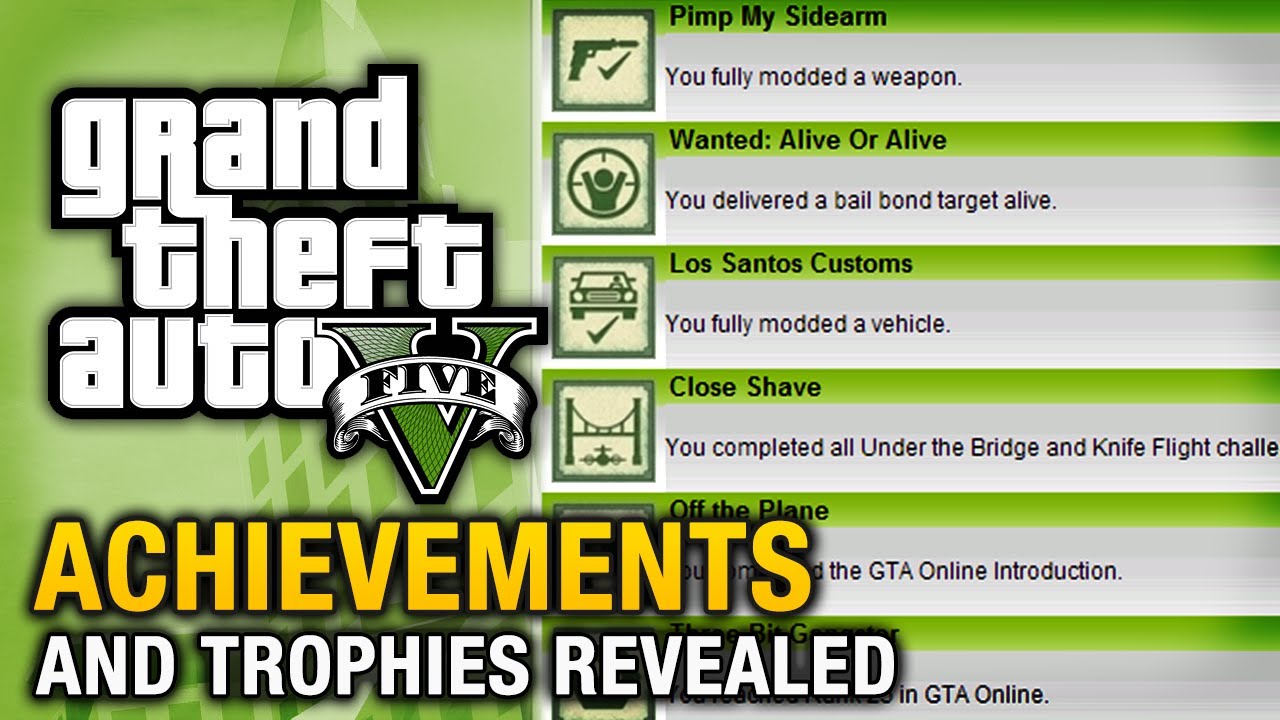 Grand Theft Auto V (Xbox 360) (GTA 5) Achievements