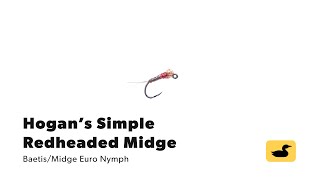 Fly Tying Tutorial: Hogan's Simple Redheaded Midge