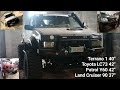 Nissan Terrano 1 40&quot;, Toyota LC 90 SAS GR Y61 37&quot;, Toyota LC73 GR Y61 42&quot;, Patrol GR Y60 1KZT 42&quot;