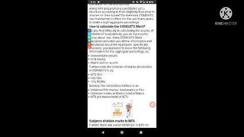 Merit calculation of fast,nust,air and comset universities