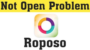 Roposo App Not Open Problem Solve || How To Fix Roposo Not Open 2020