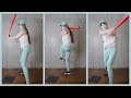 野球の素振りでトレーニング/ DIY Women's Home Workout / DIY 여성용 홈 운동