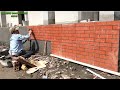 How To Install Ceramic Tiles On A Beautiful Concrete Wall Easily - Construction Houses Step By Step