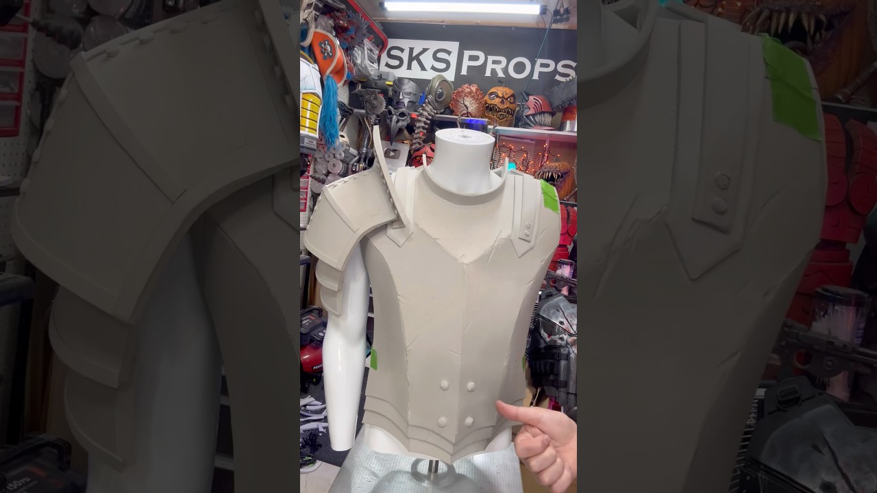 WIP Oblivion Legion Armor EVA Foam Prototype #oblivion #cosplay #cosplayarmor #elderscrolls