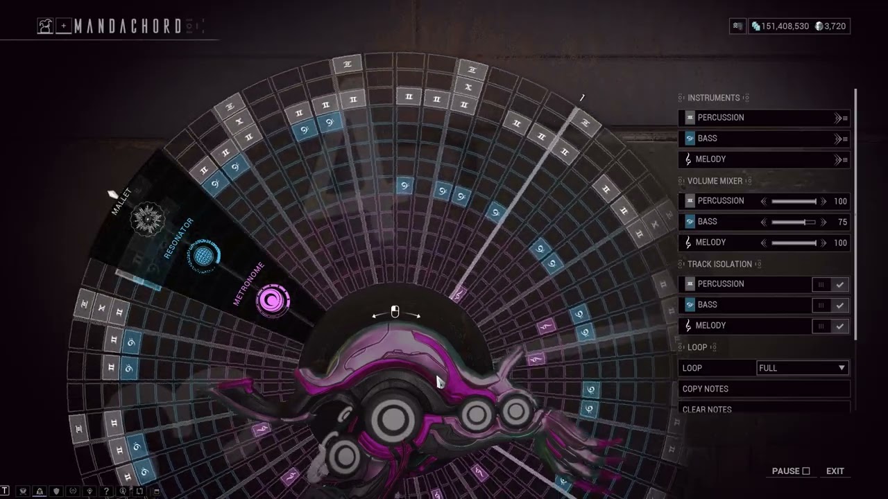 Warframe Mandachord: Waterfall (Fideles)