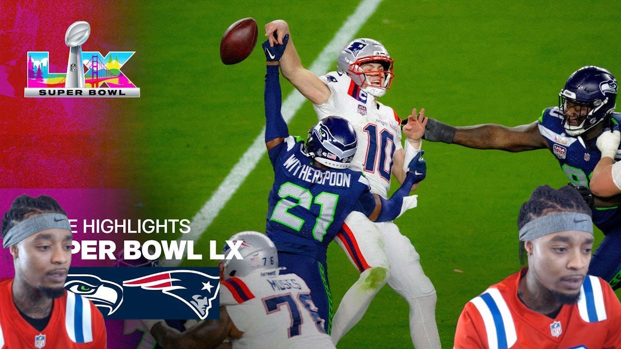 FlightReacts LIVE REACTION To Seahawks vs Patriots | Super Bowl LX Game 2026 Highlights!