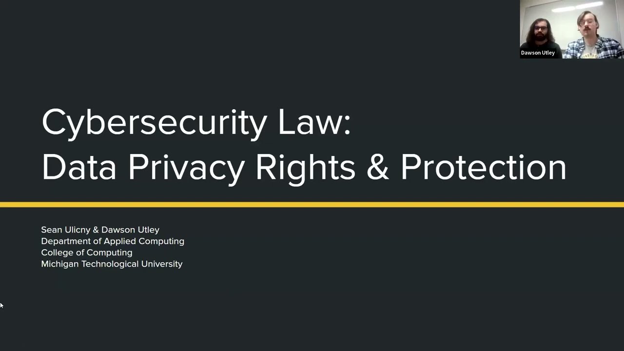 Preview image for Cybersecurity Law - Digital Rights and Privacy video