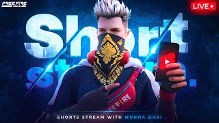 Free Fire Telugu Grandmaster Live Rank Push - Munna Bhai is Live #shortsfeed #shorts #shortslive