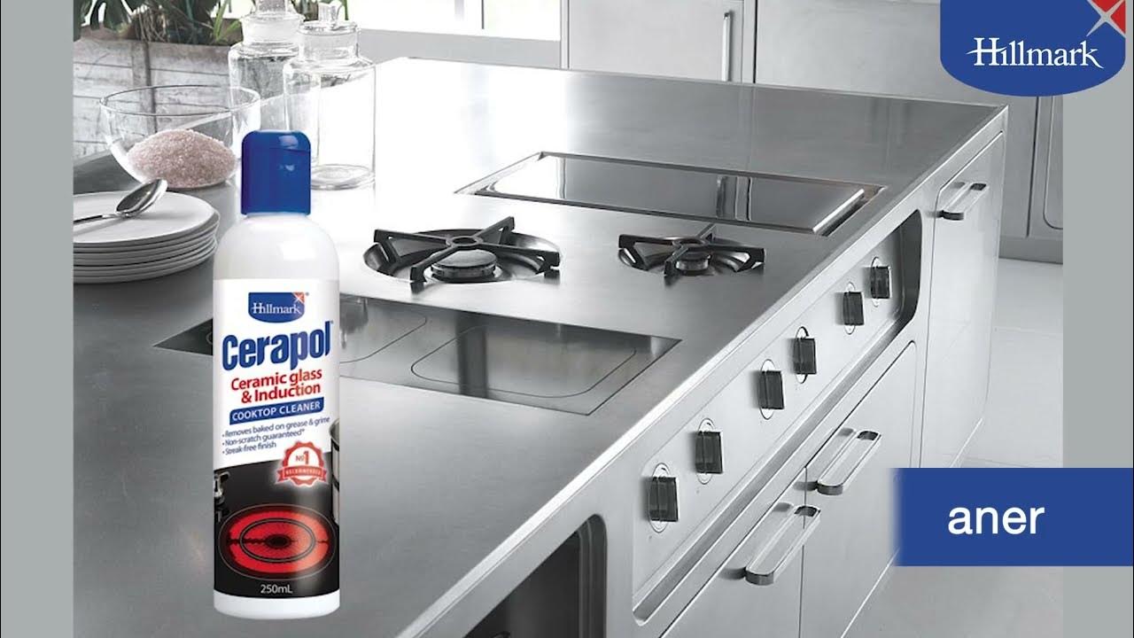 (ZBH84) Hillmark CERAPOL CERAMIC GLASS COOKTOP CLEANER 250ML YouTube