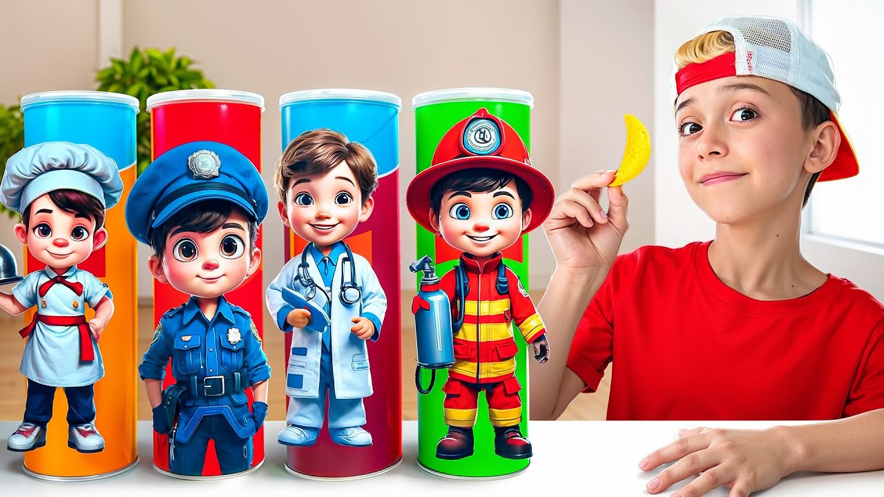 Mark play and shows are studying professions for kids and other funny children's stories