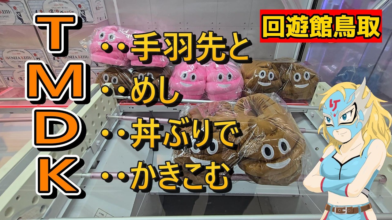 【クレーンゲーム】回遊館鳥取で普通に遊ぶ。フック攻略【ゲームセンター】
