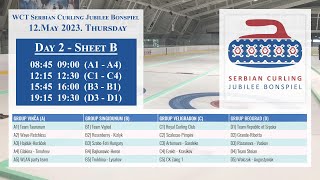 DAY 2 Sheet B - WCT Serbian Curling Jubilee Bonspiel - Belgrade 2023