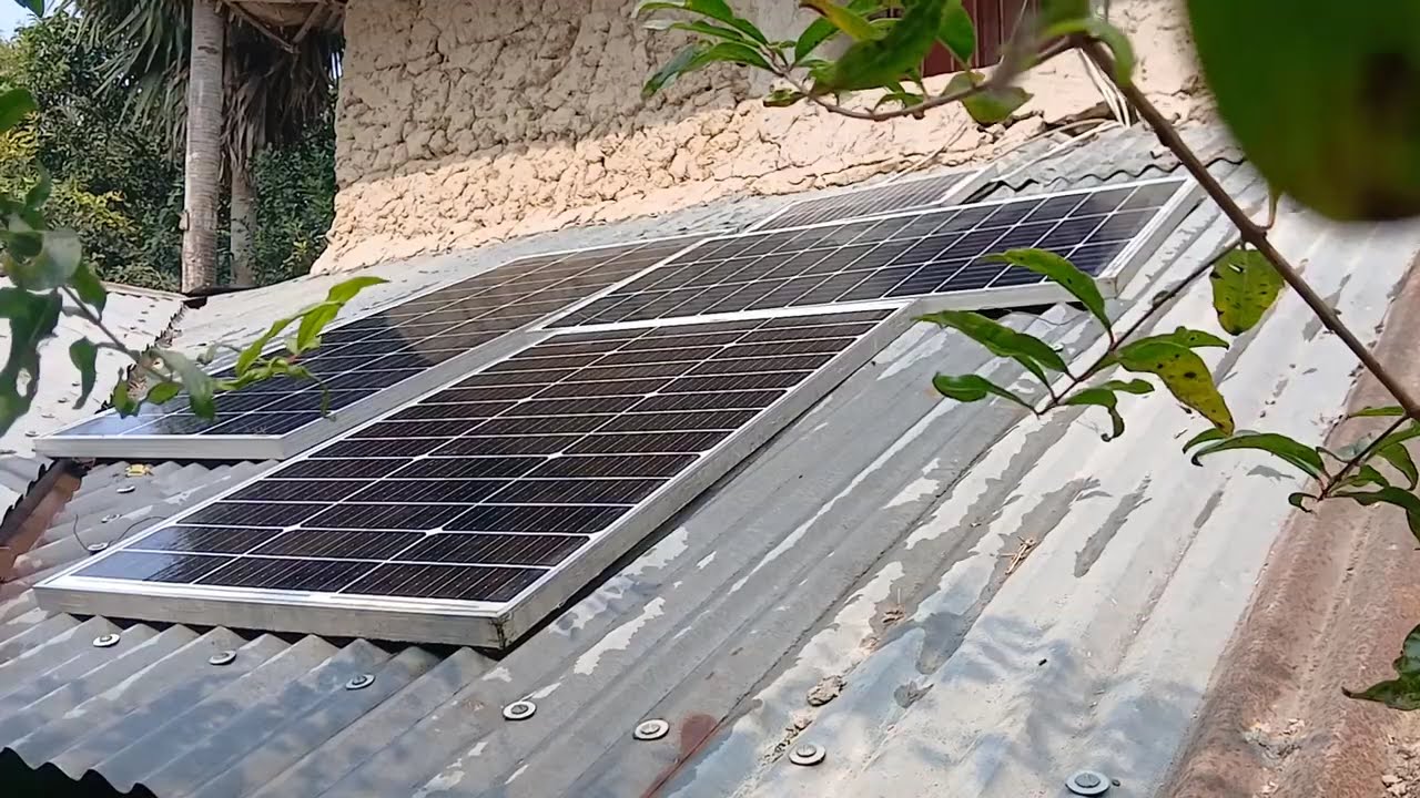 ১০০ ওয়াটের তিনটি সোলার প্যানেল দিয়ে আমি কি কি চালাই।