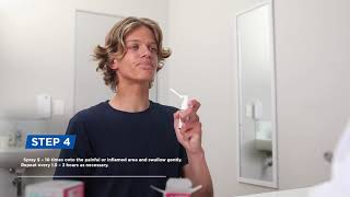 How to use your oral throat spray device correctly