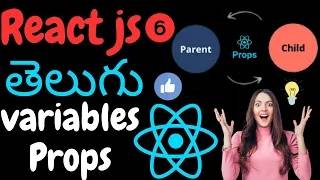 variables & props in Reactjs telugu #reactjavascript #reactframework #react #reactjs #telgu