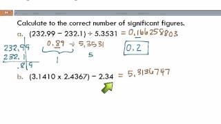 Significant Figures in Mixed Calculations