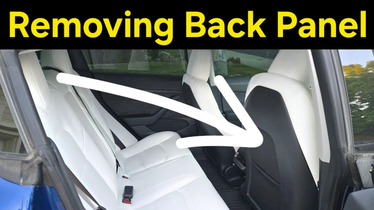 Tesla Model 3 / model Y How to Remove Front Seat back panel - YouTube